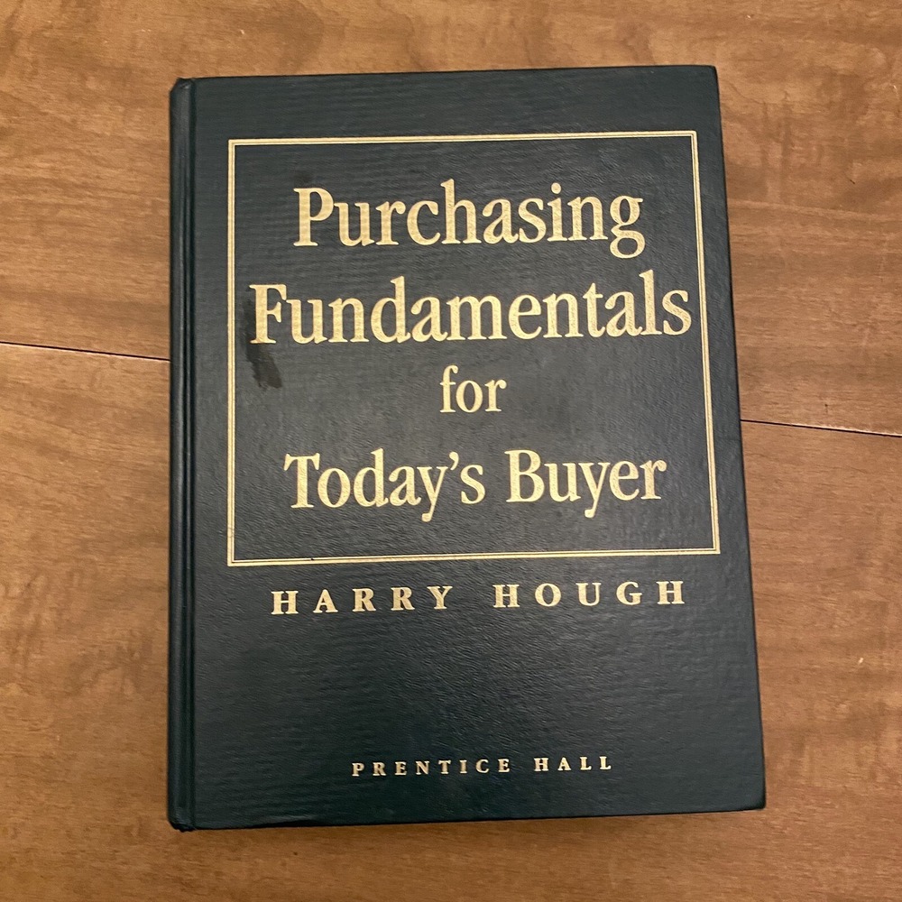 Purchasing Fundamentals for Today's Buyer Hardcover Harry Hough